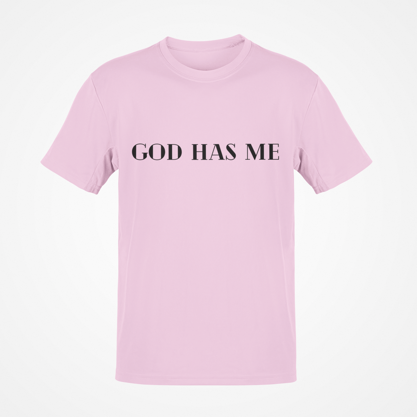 God Has Me (Black Text) T-Shirt