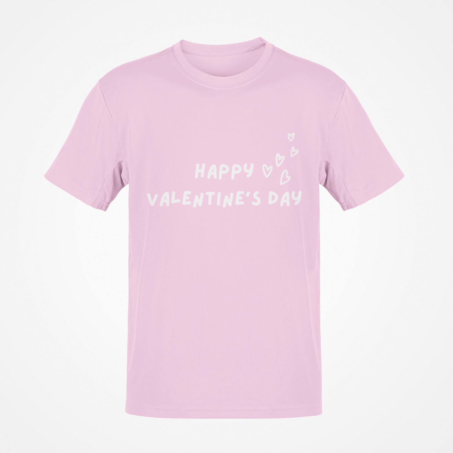 Camiseta Feliz Día de San Valentín (Corazones Blancos)