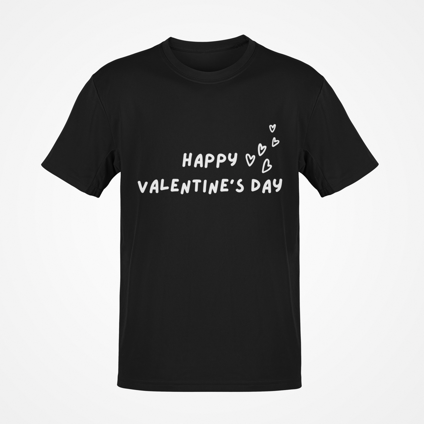 Happy Valentine's Day (White Hearts) T-Shirt