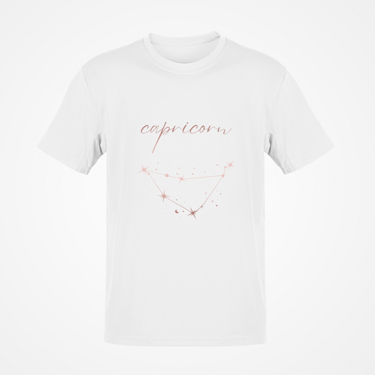 Capricorn Zodiac Sign (Rose Gold) T-Shirt