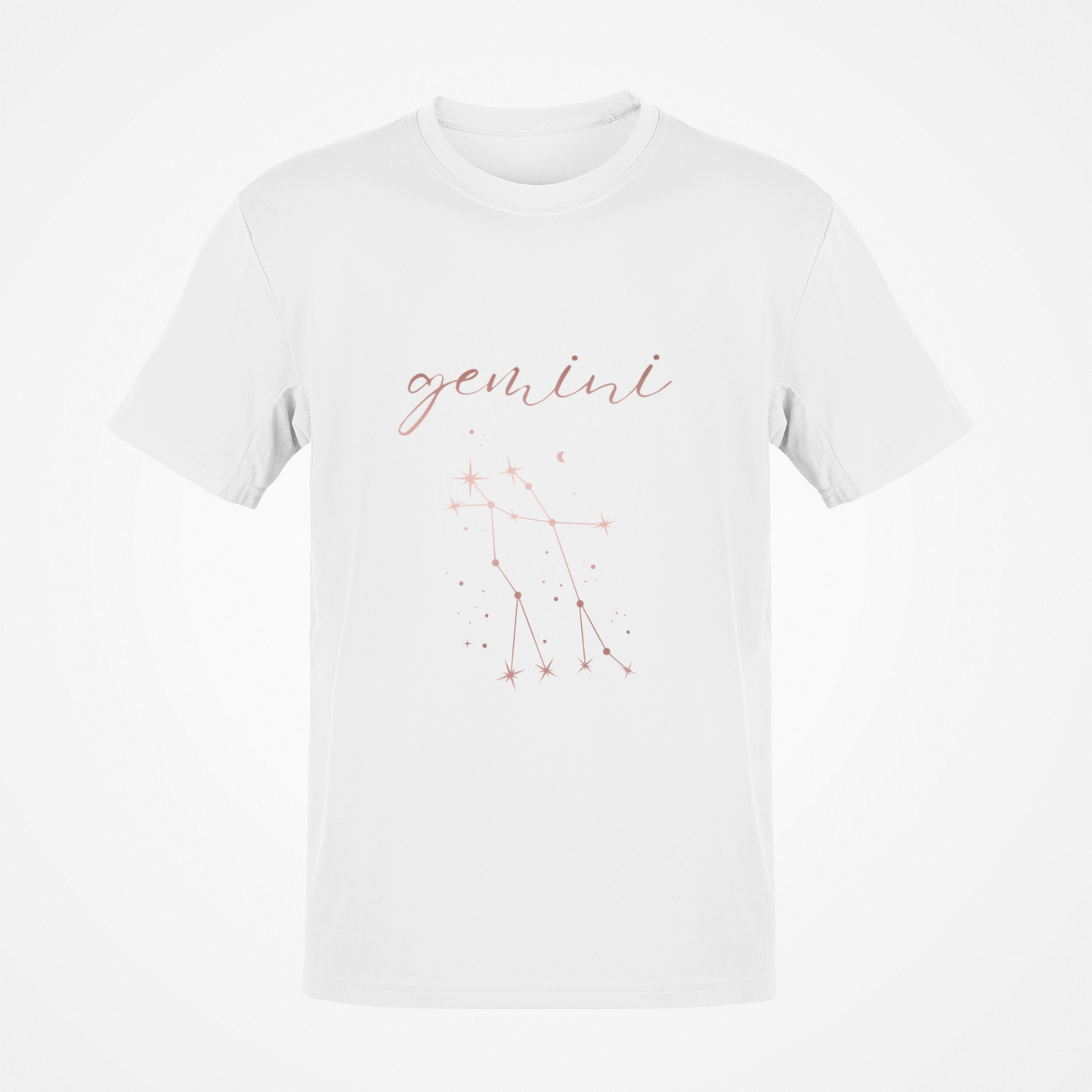 Gemini Zodiac Sign (Rose Gold) T-Shirt