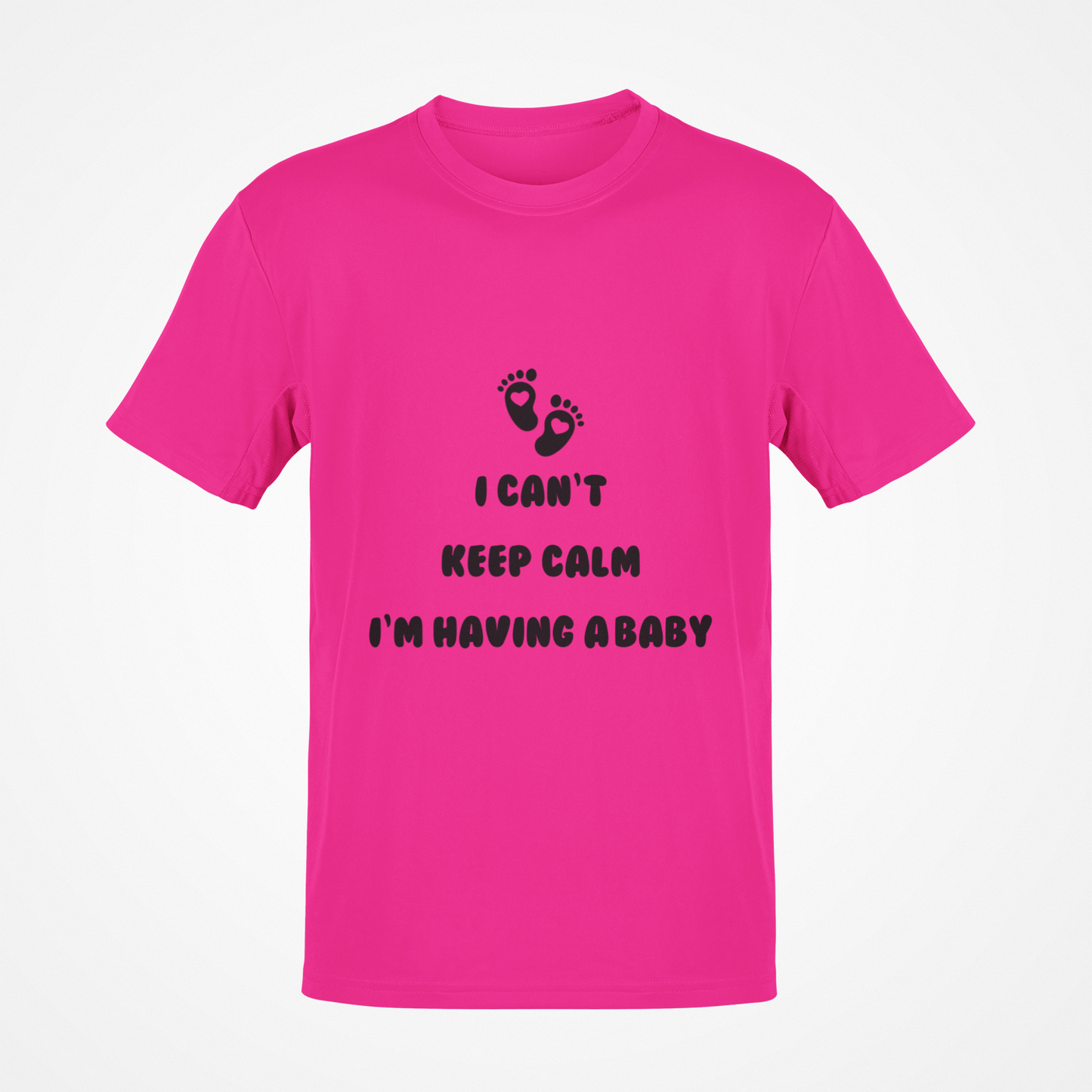 I Can't Keep Calm I'm Having A Baby (Black Text) T-Shirt