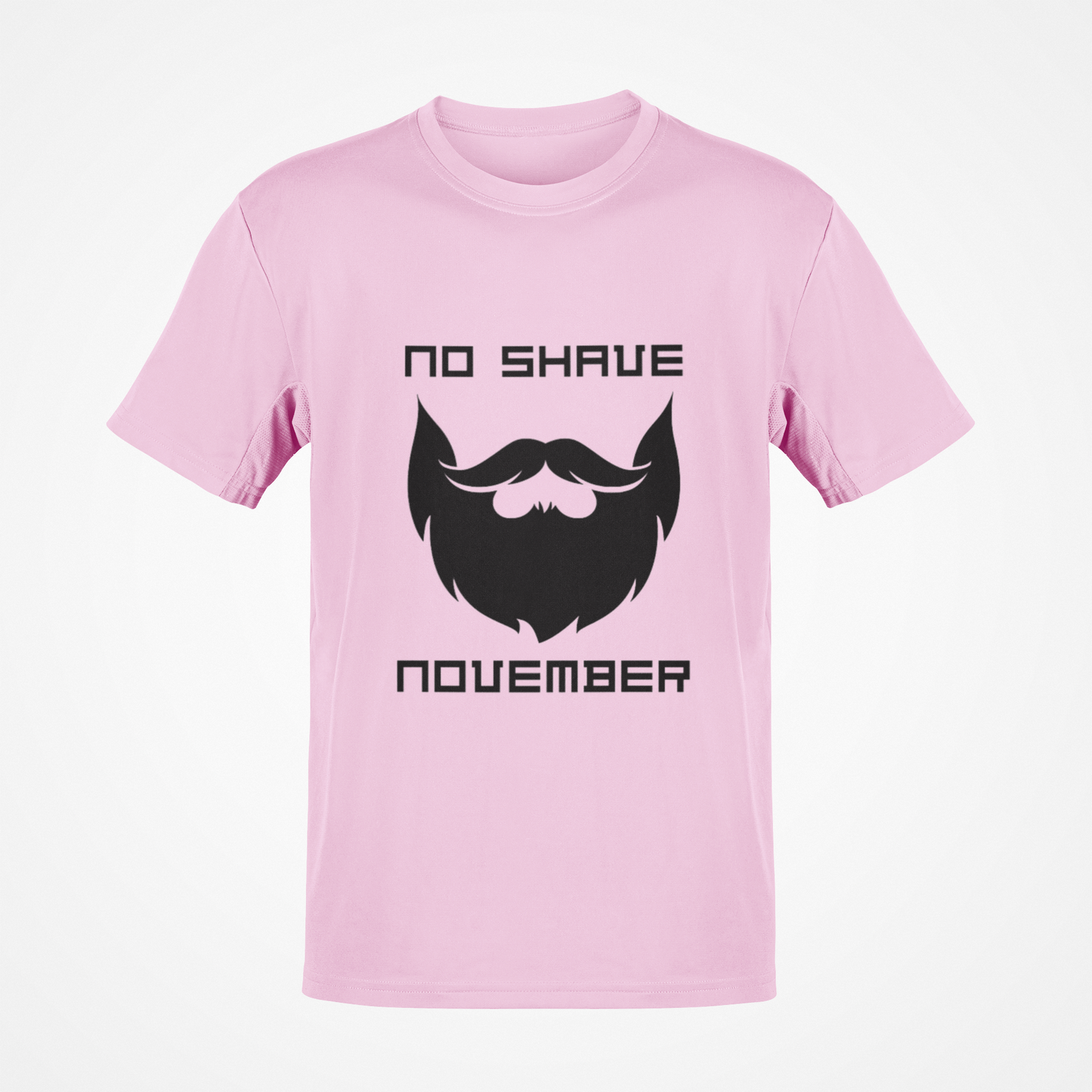 No Shave November Full Beard (Black) T-Shirt