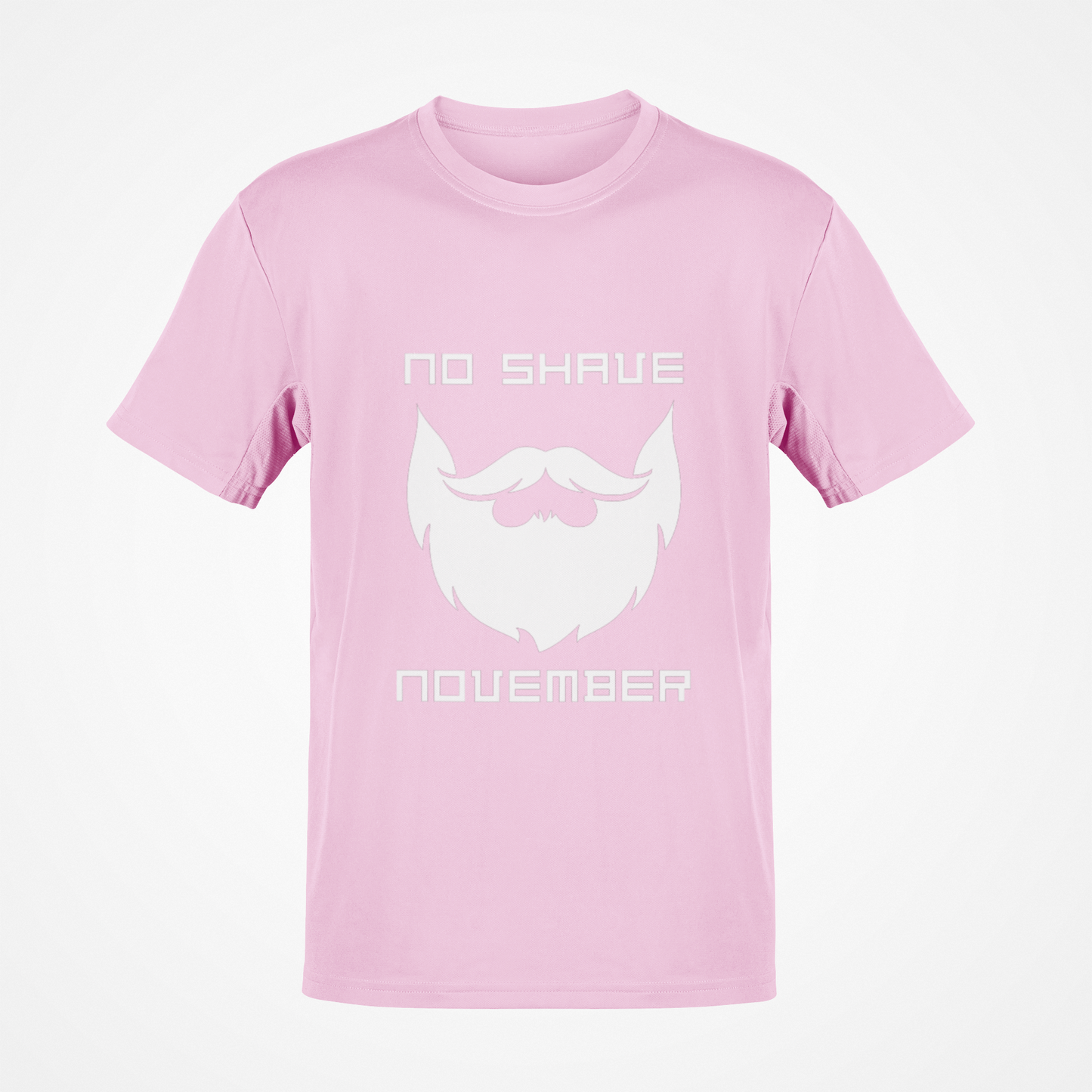 No Shave November Full Beard (White) T-Shirt