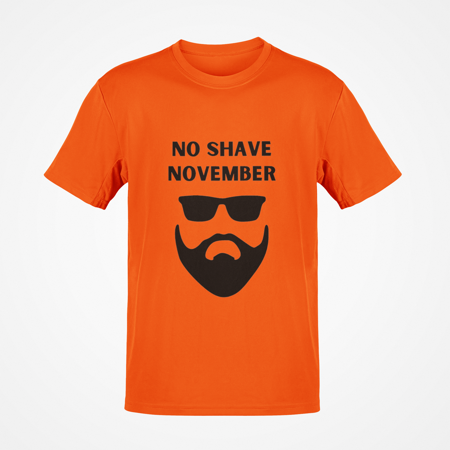 No Shave November Beard & Sunglasses (Black) T-Shirt