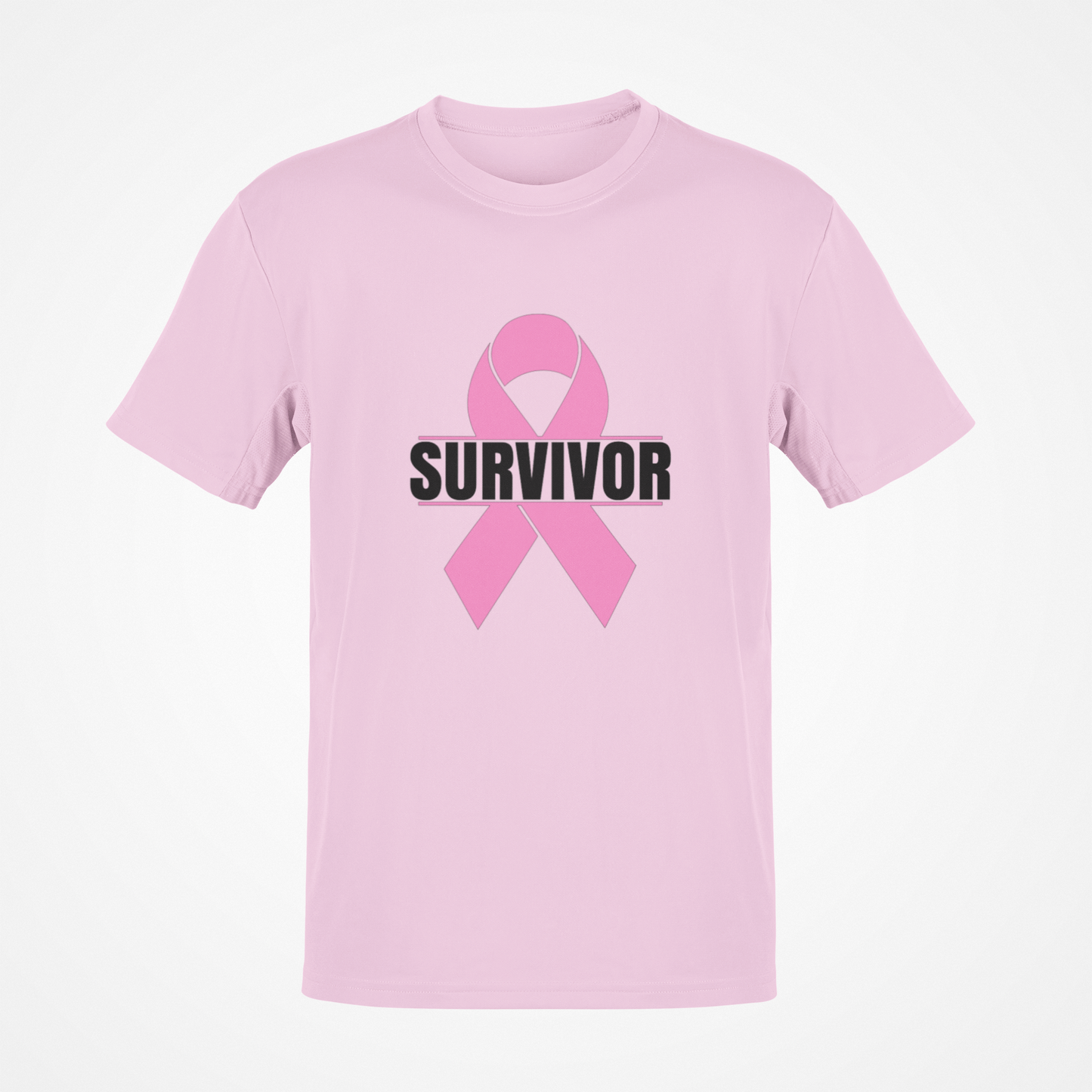 Breast Cancer Survivor (Black Text) T-Shirt