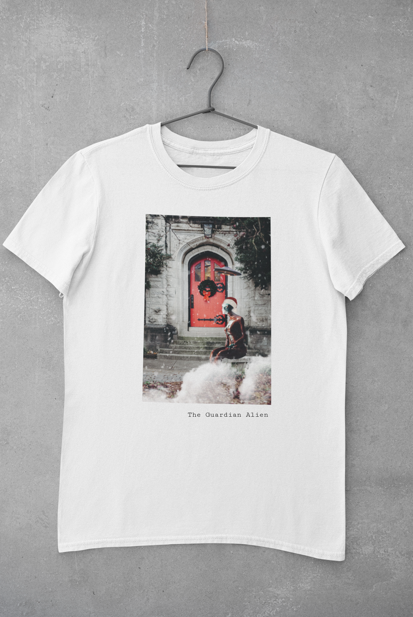 Disfrutando de la camiseta de la nieve