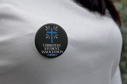 Christian Student Association Button Pin
