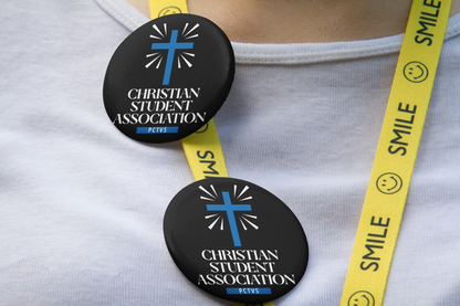 Christian Student Association Button Pin
