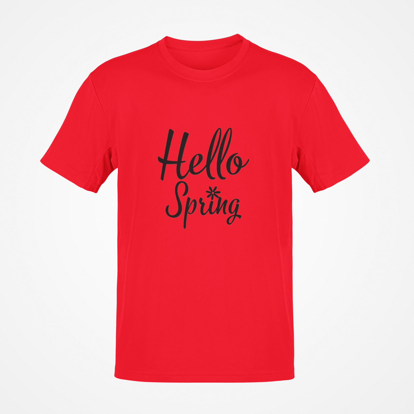 Camiseta Hello Spring (texto negro)