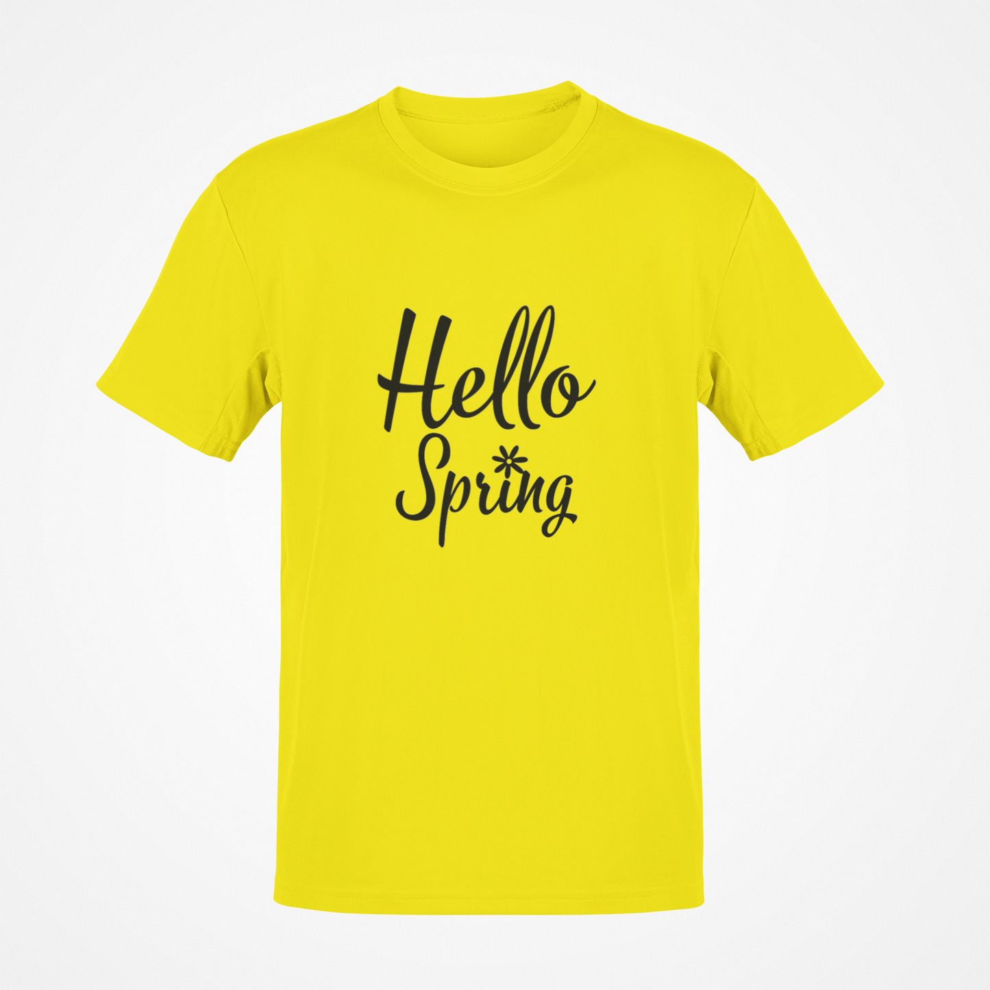 Camiseta Hello Spring (texto negro)