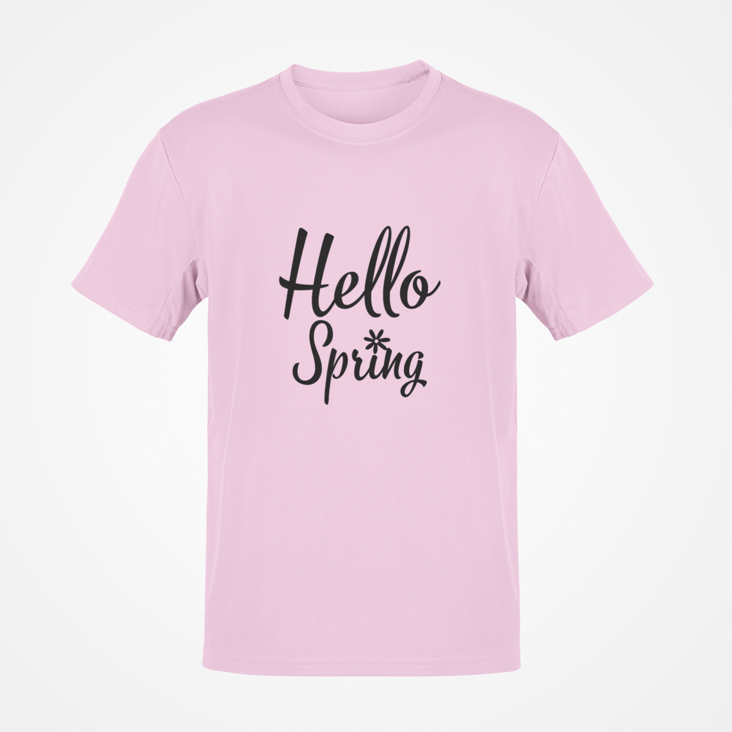 Camiseta Hello Spring (texto negro)
