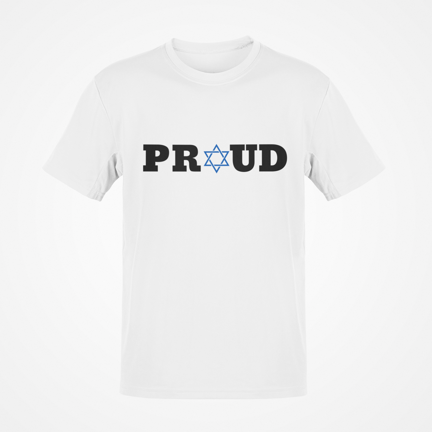 Proud Jewish (Black Text) T-Shirt