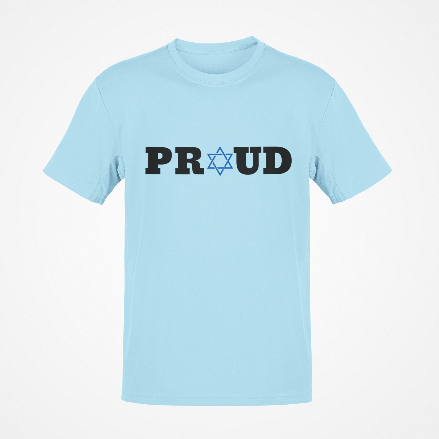 Proud Jewish (Black Text) T-Shirt