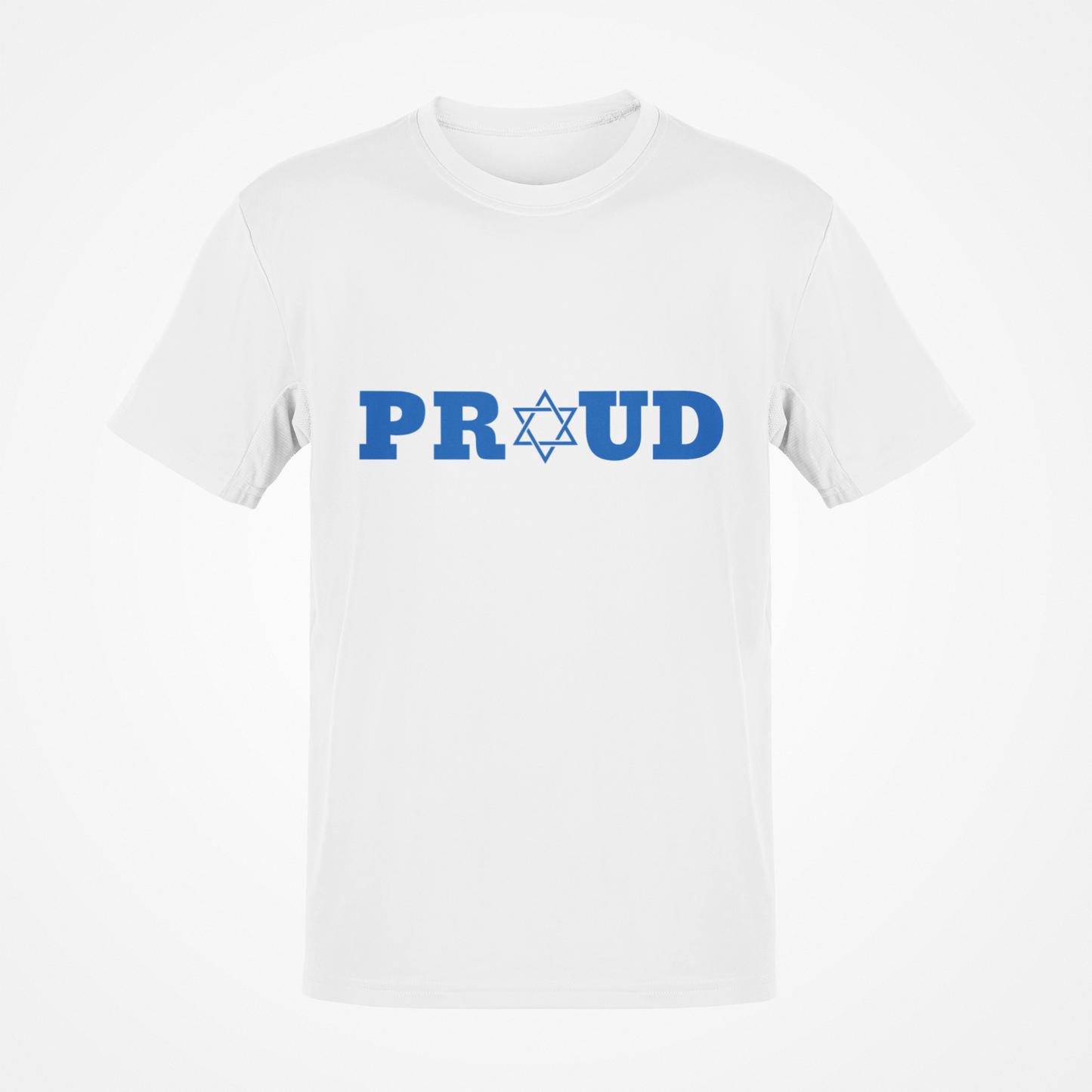 Proud Jewish (Blue Text) T-Shirt