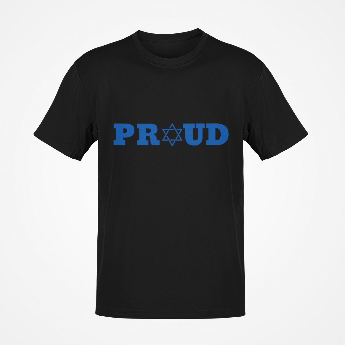 Proud Jewish (Blue Text) T-Shirt