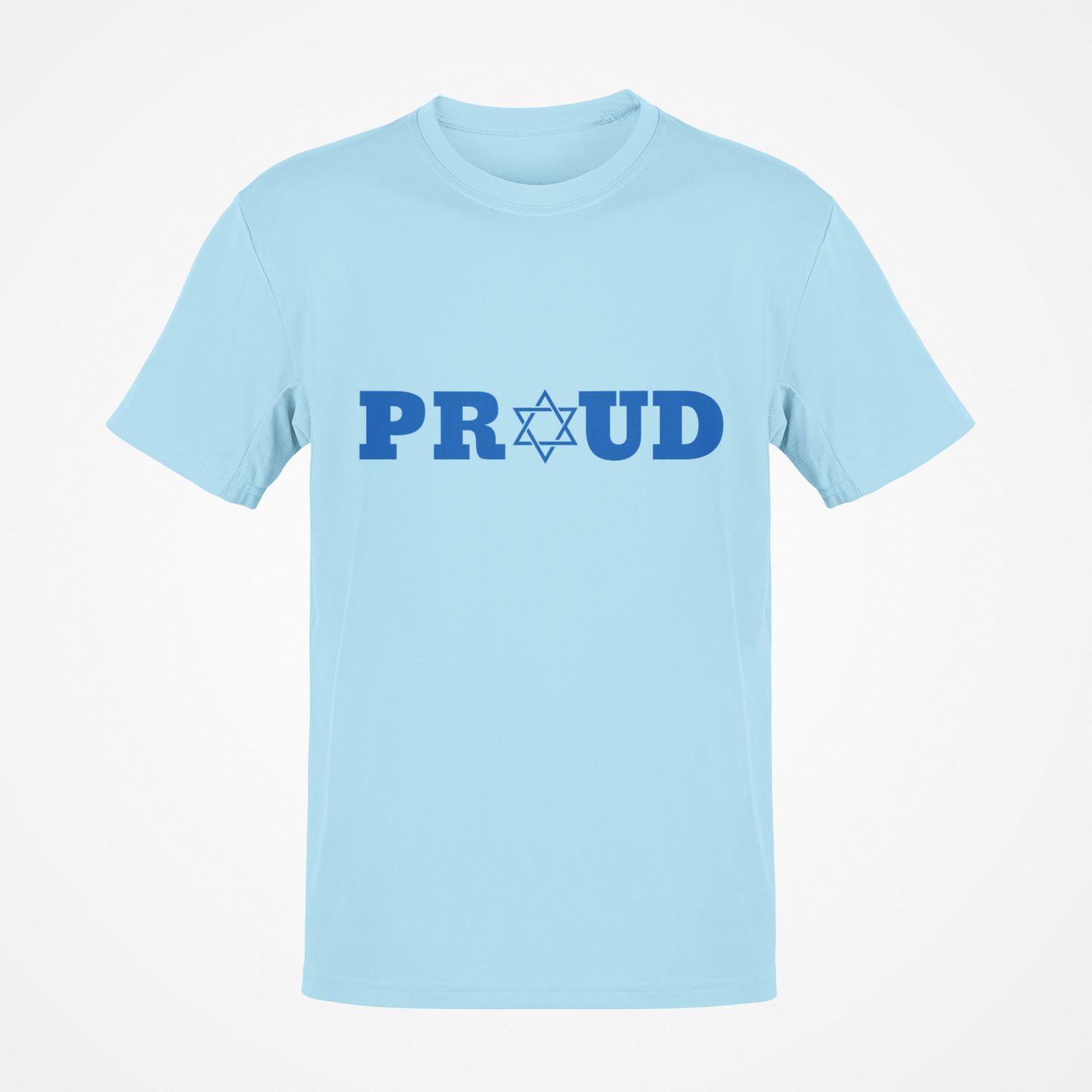 Proud Jewish (Blue Text) T-Shirt