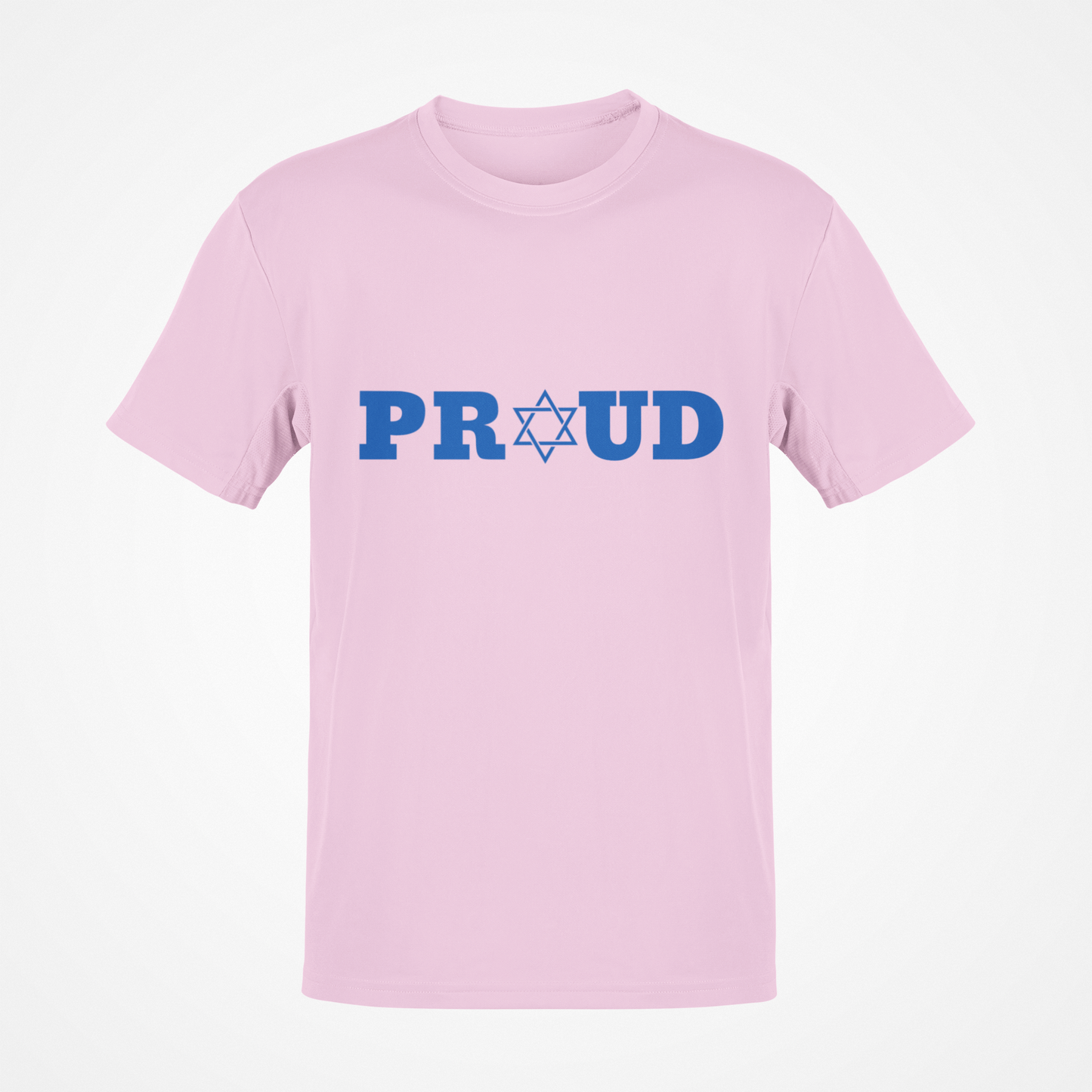 Proud Jewish (Blue Text) T-Shirt