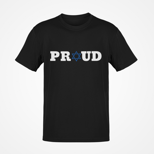Proud Jewish (White Text) T-Shirt