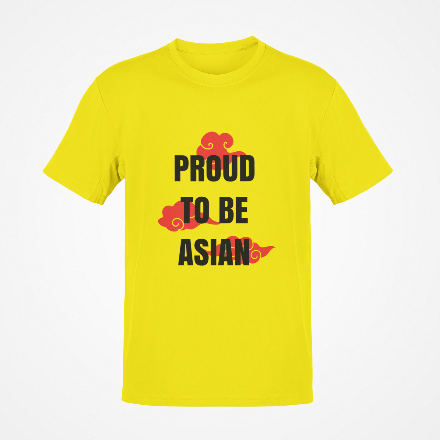 Proud To Be Asian (Cloud Black Text) T-Shirt
