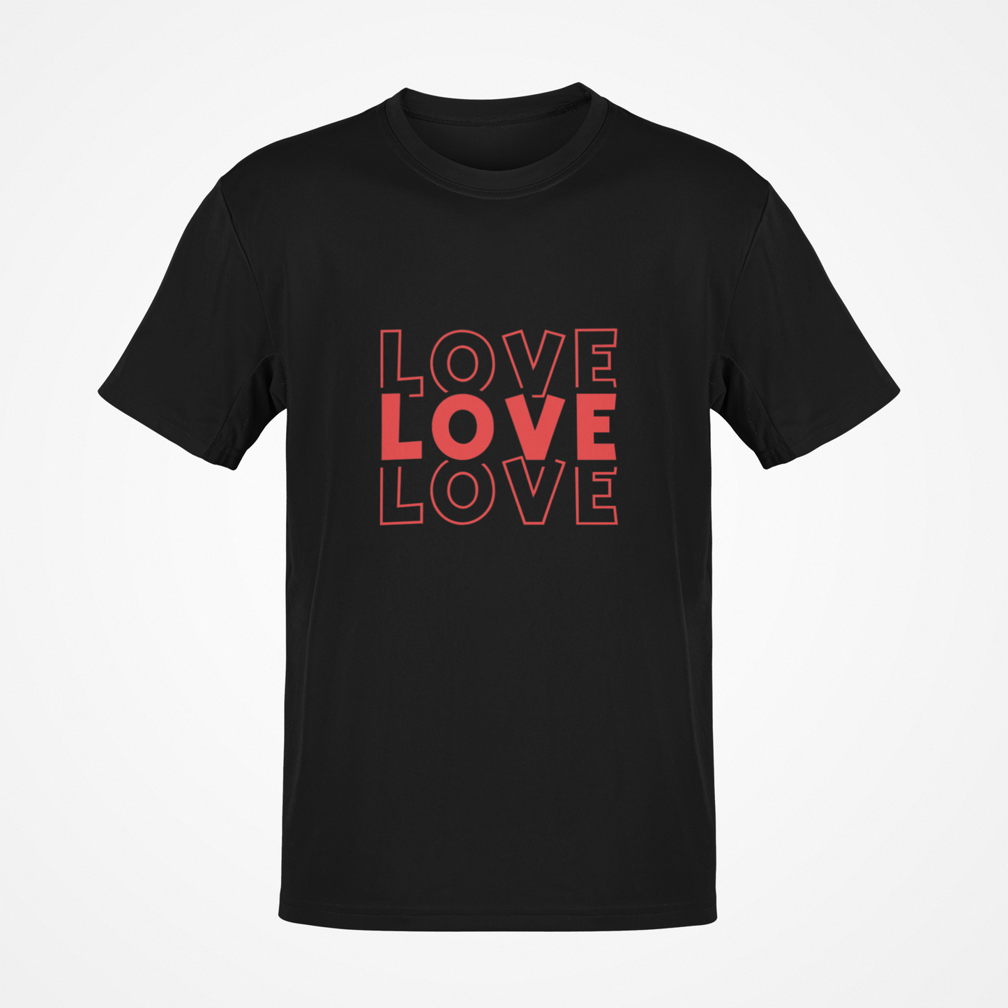 Camiseta Amor (texto rojo)
