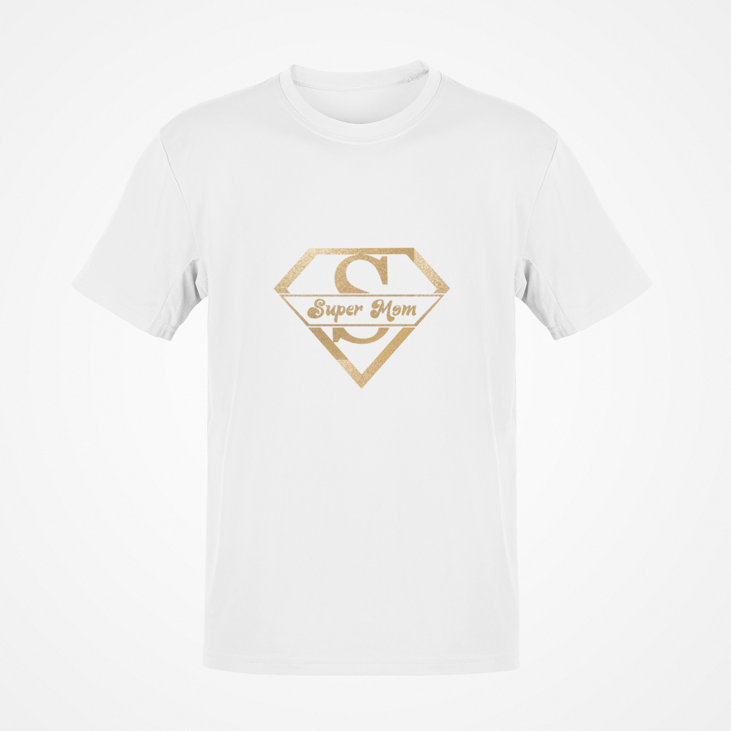 Super Mom Glitter (White) T-Shirt