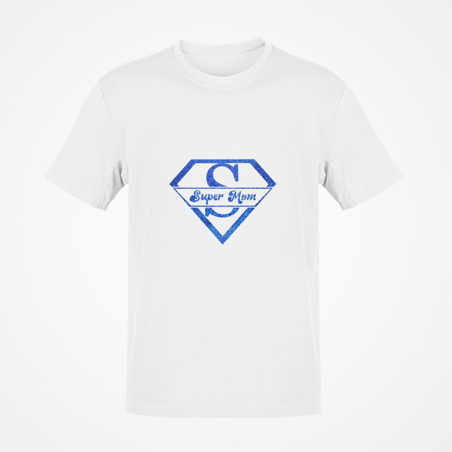 Super Mom Glitter (White) T-Shirt