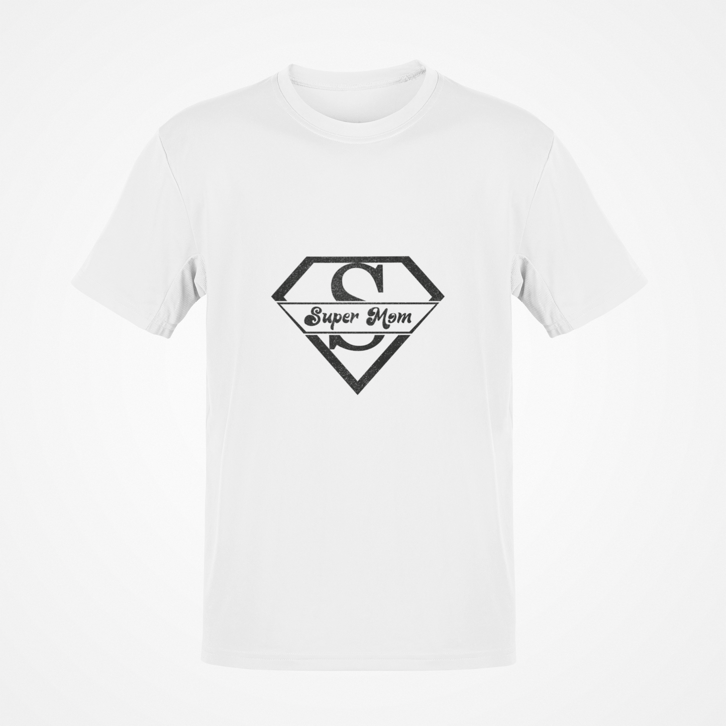 Super Mom Glitter (White) T-Shirt