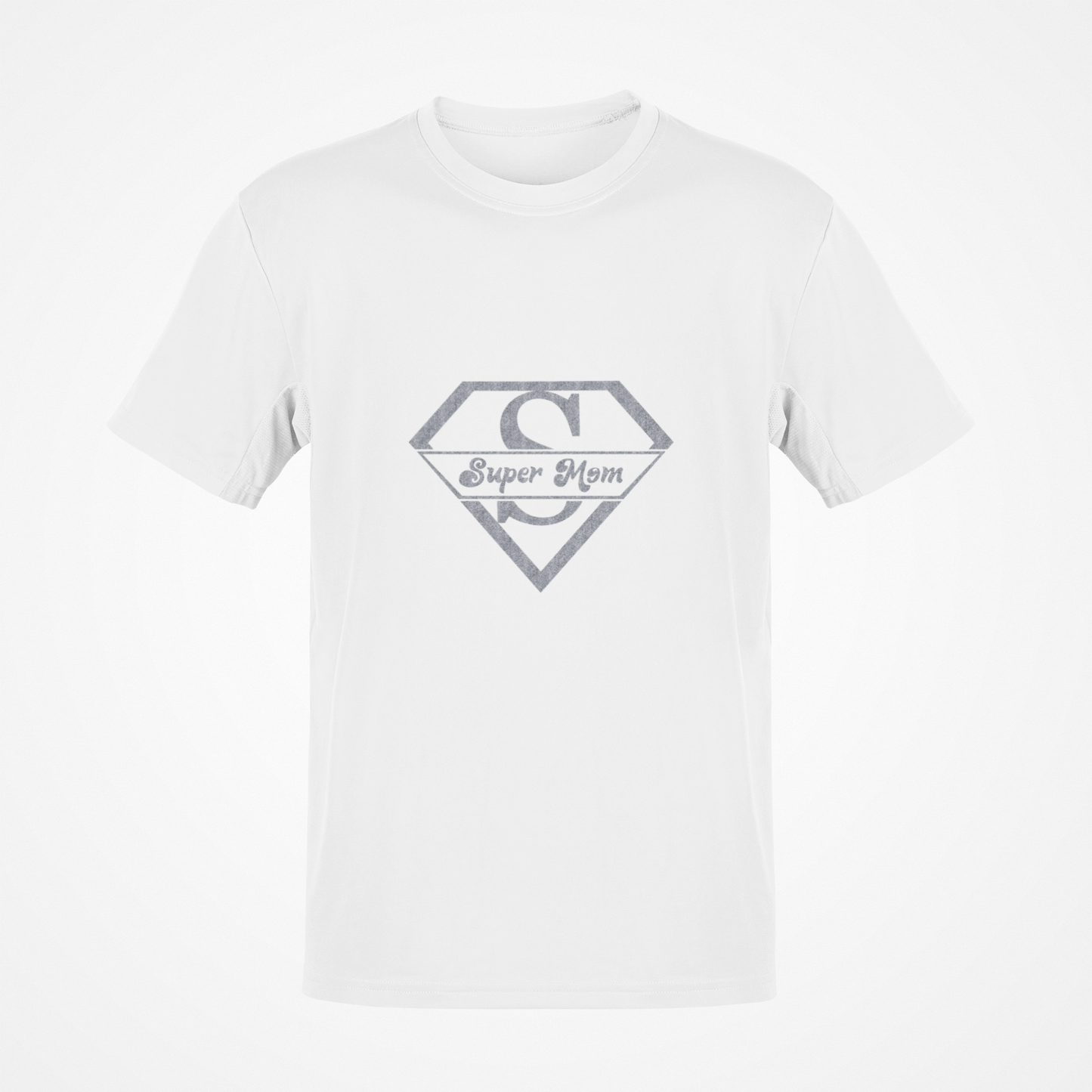 Super Mom Glitter (White) T-Shirt