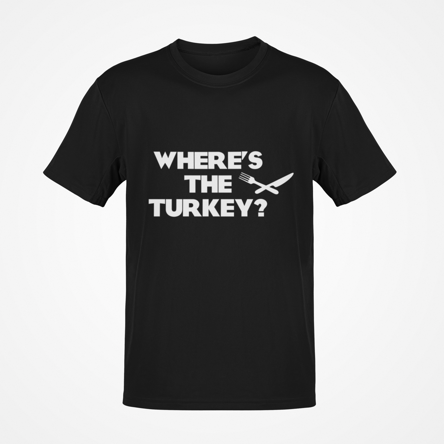Camiseta Dónde está el pavo (texto blanco)