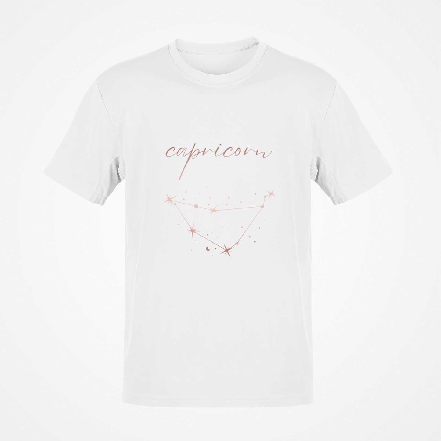 Capricorn Zodiac Sign (Rose Gold) T-Shirt