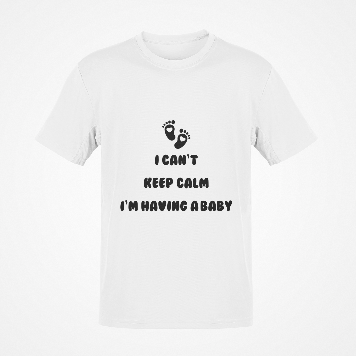 I Can't Keep Calm I'm Having A Baby (Black Text) T-Shirt