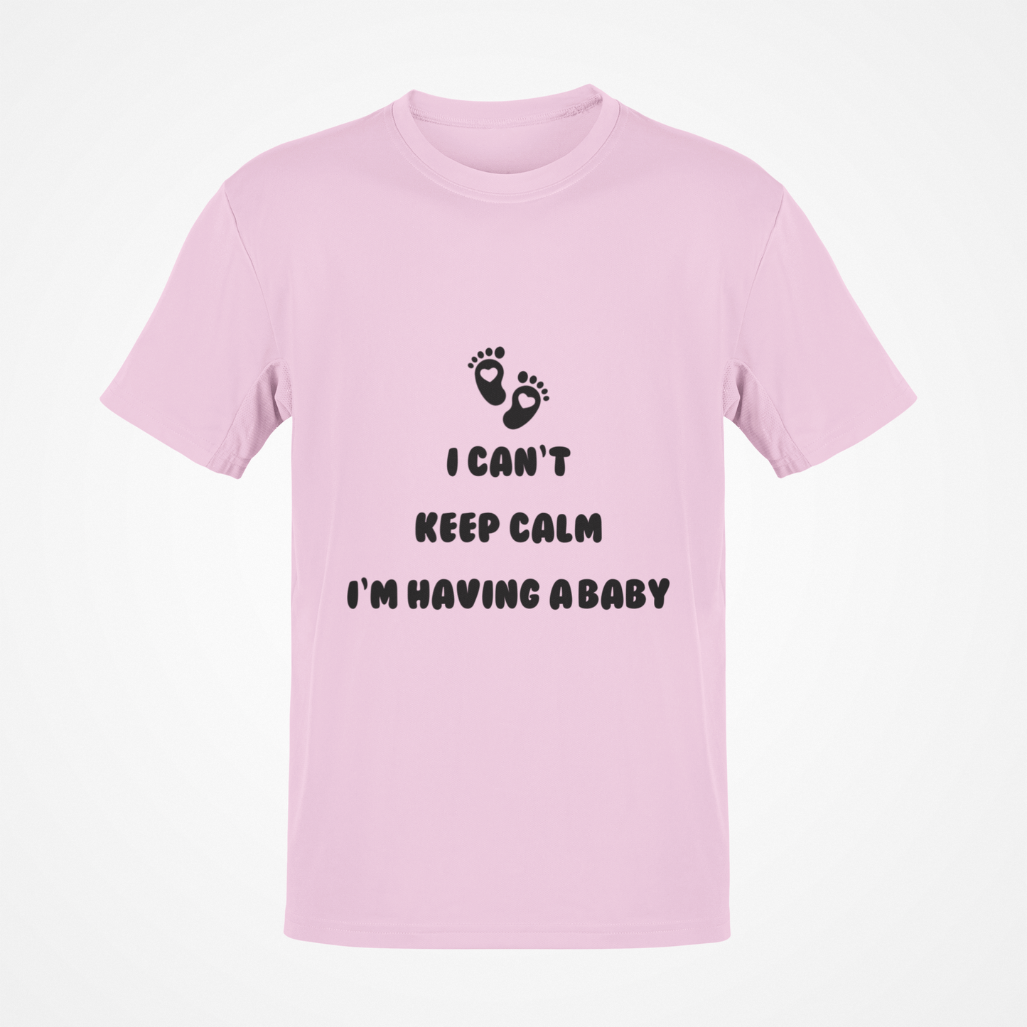 I Can't Keep Calm I'm Having A Baby (Black Text) T-Shirt