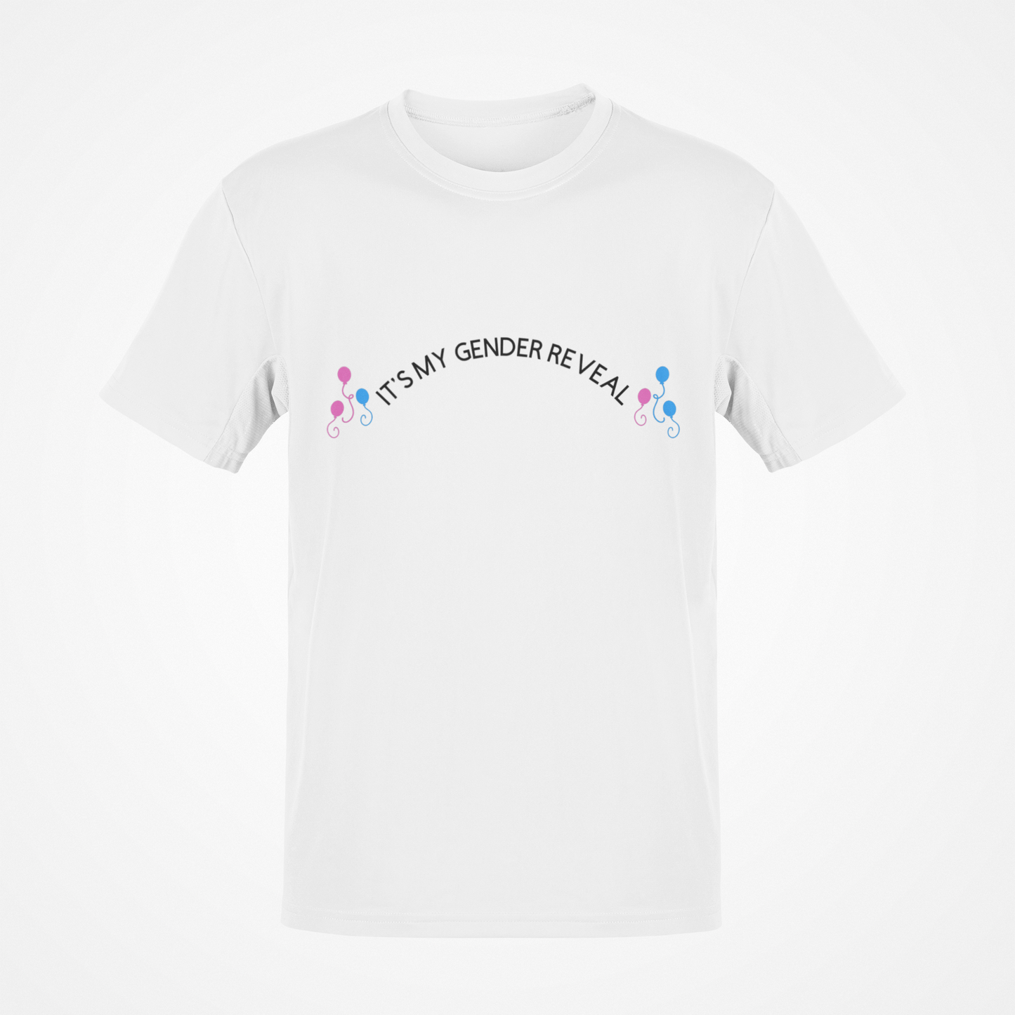 It's My Gender Reveal (Black Text) T-Shirt