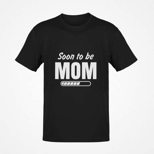 Soon To Be Mom (White Text) T-Shirt