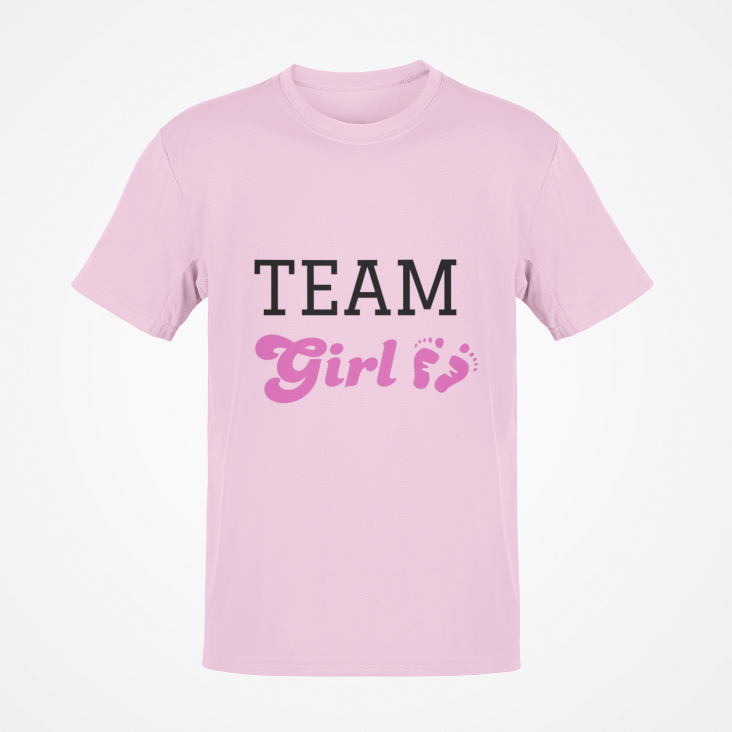 Camiseta Team Girl (texto rosa)