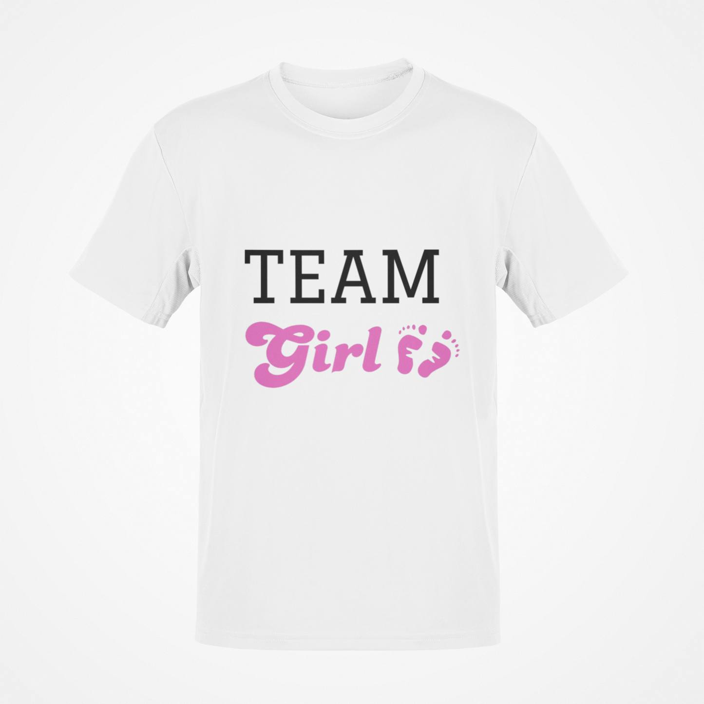 Camiseta Team Girl (texto rosa)