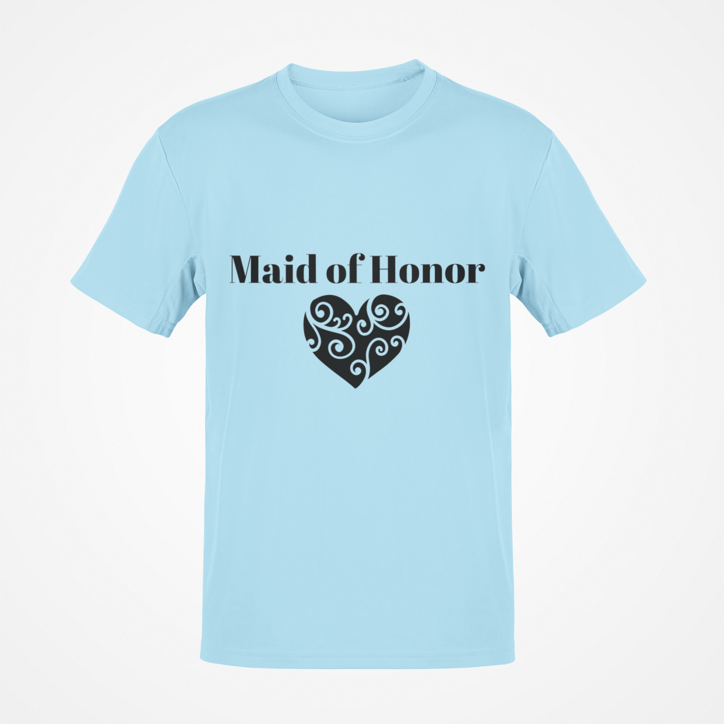 Camiseta de dama de honor (texto negro)