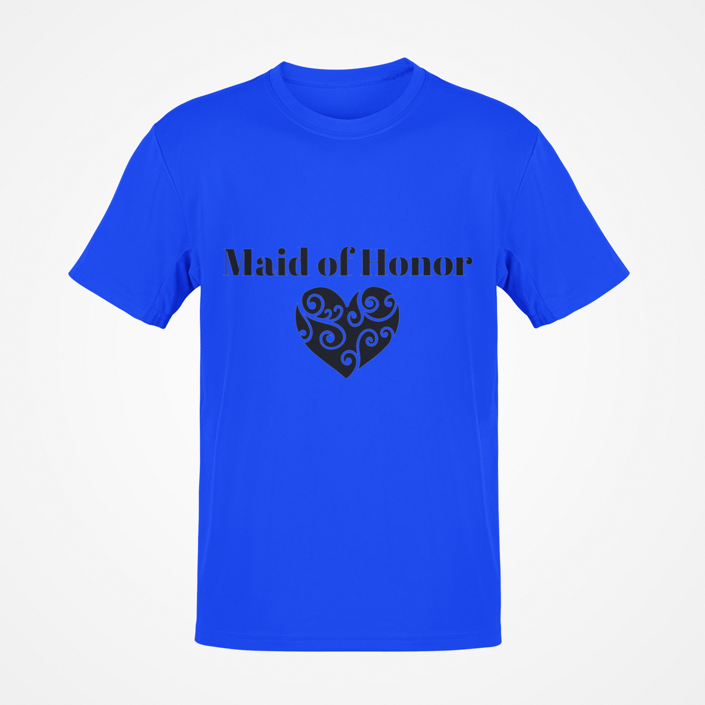 Camiseta de dama de honor (texto negro)