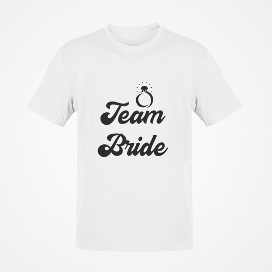 Camiseta Team Bride (texto negro)