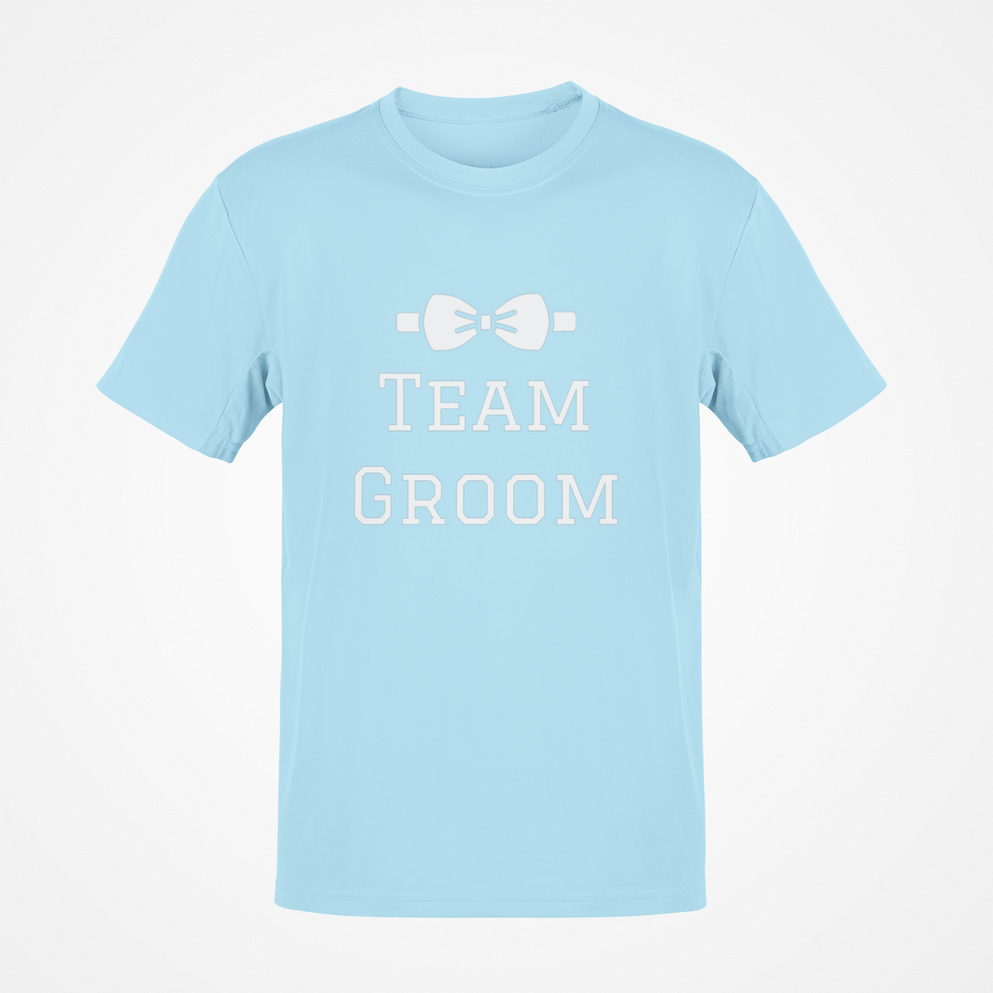 Camiseta del novio del equipo (texto blanco)
