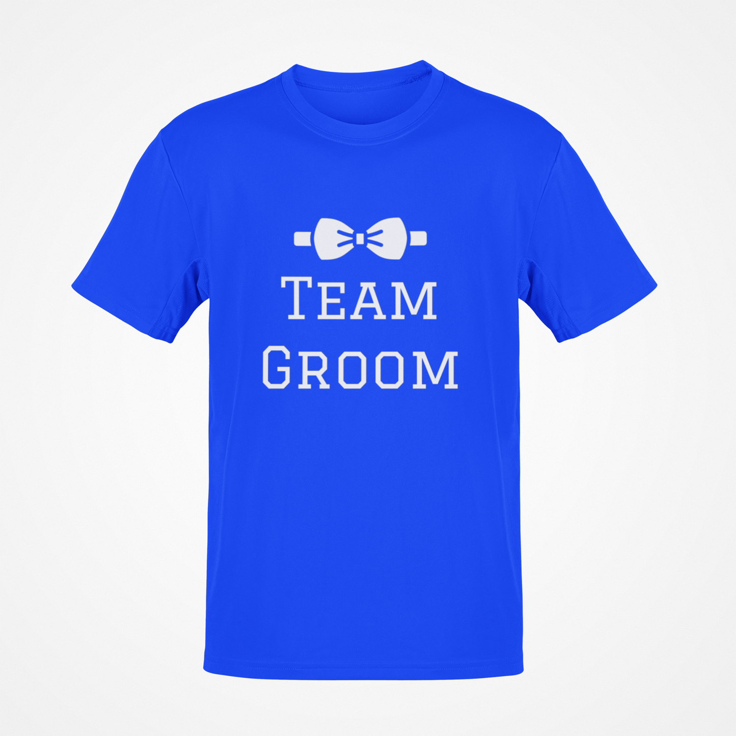 Camiseta del novio del equipo (texto blanco)
