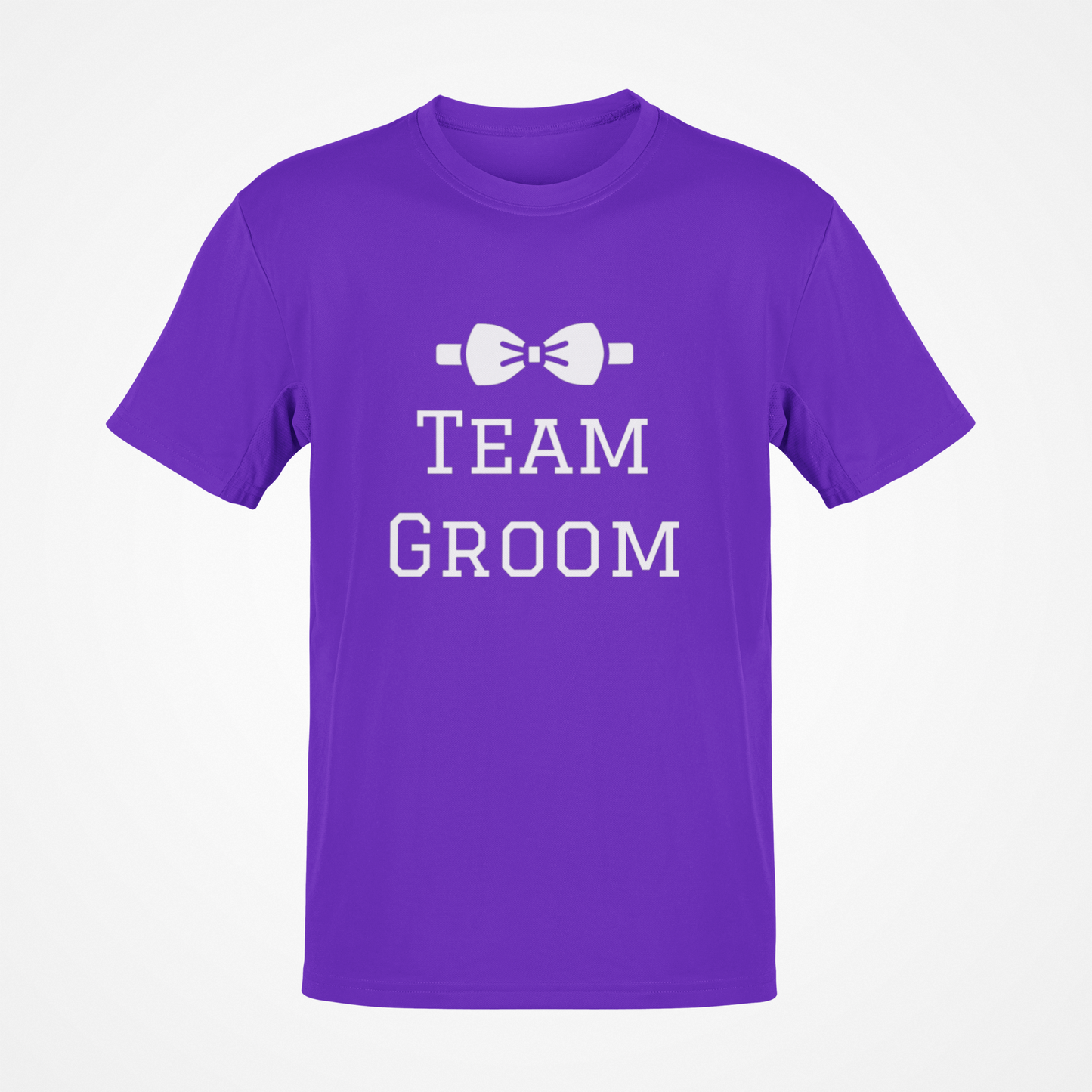 Camiseta del novio del equipo (texto blanco)