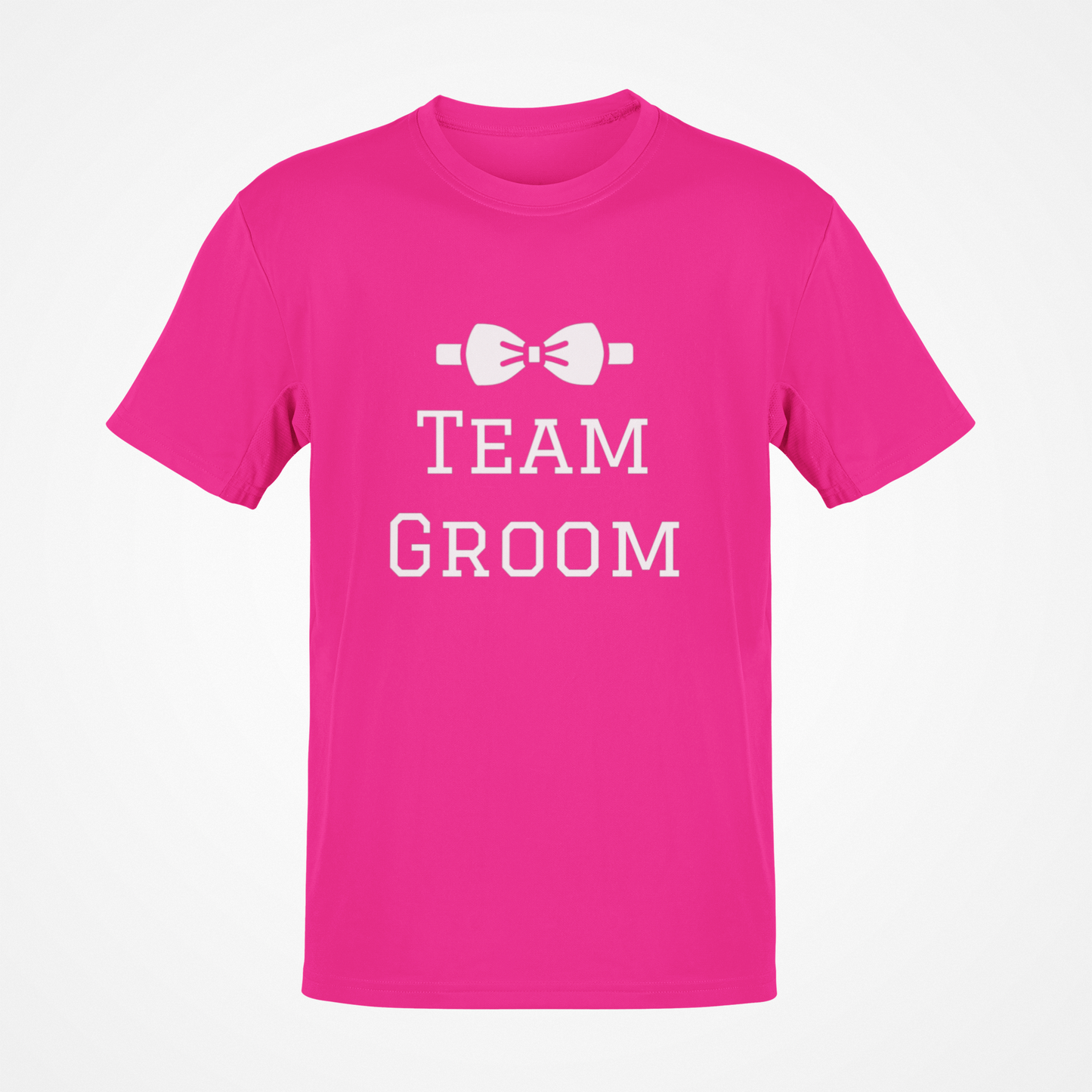 Camiseta del novio del equipo (texto blanco)