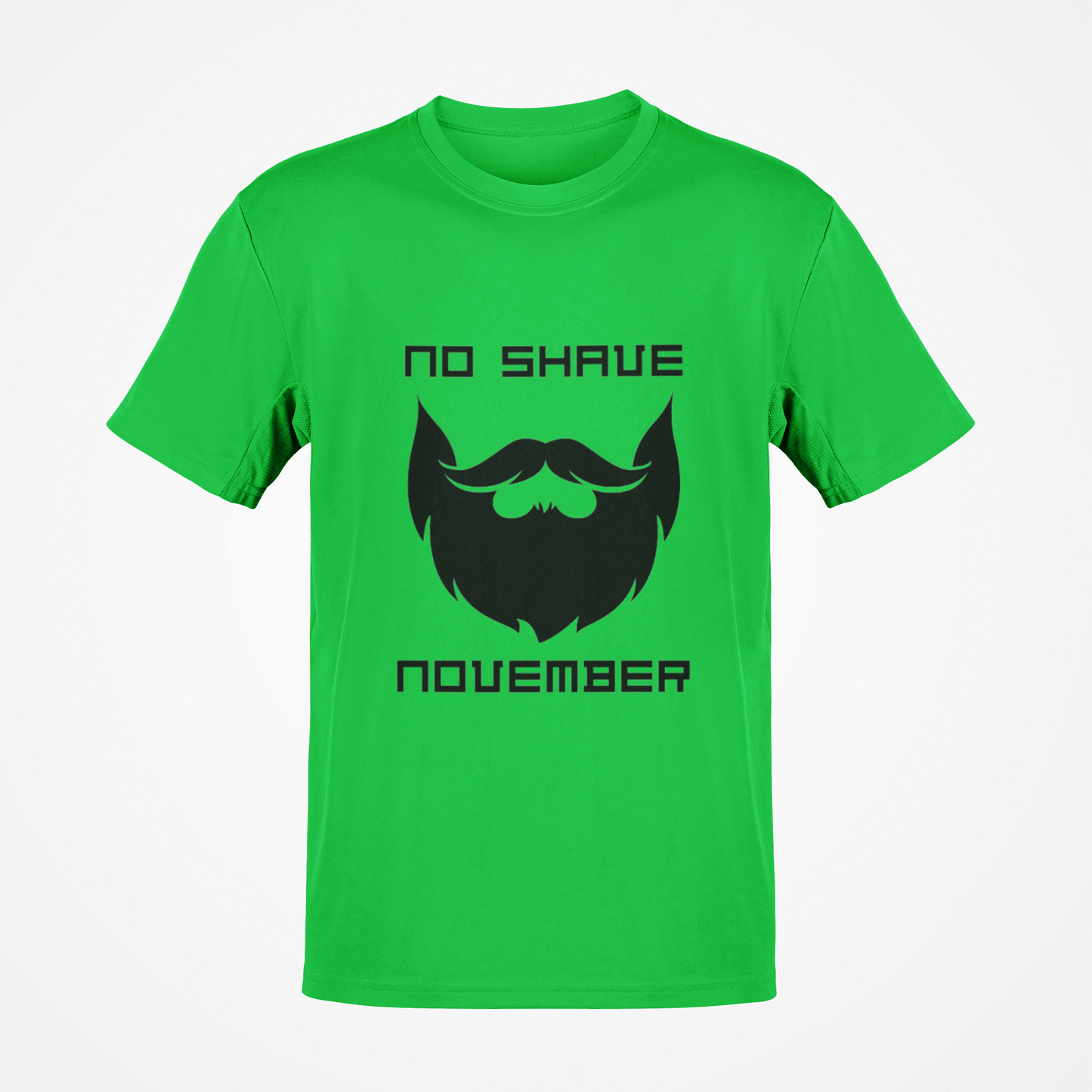 No Shave November Full Beard (Black) T-Shirt