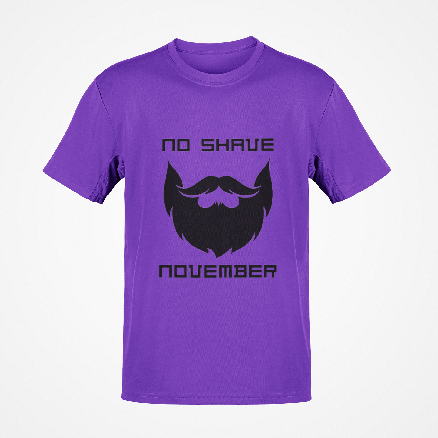 No Shave November Full Beard (Black) T-Shirt