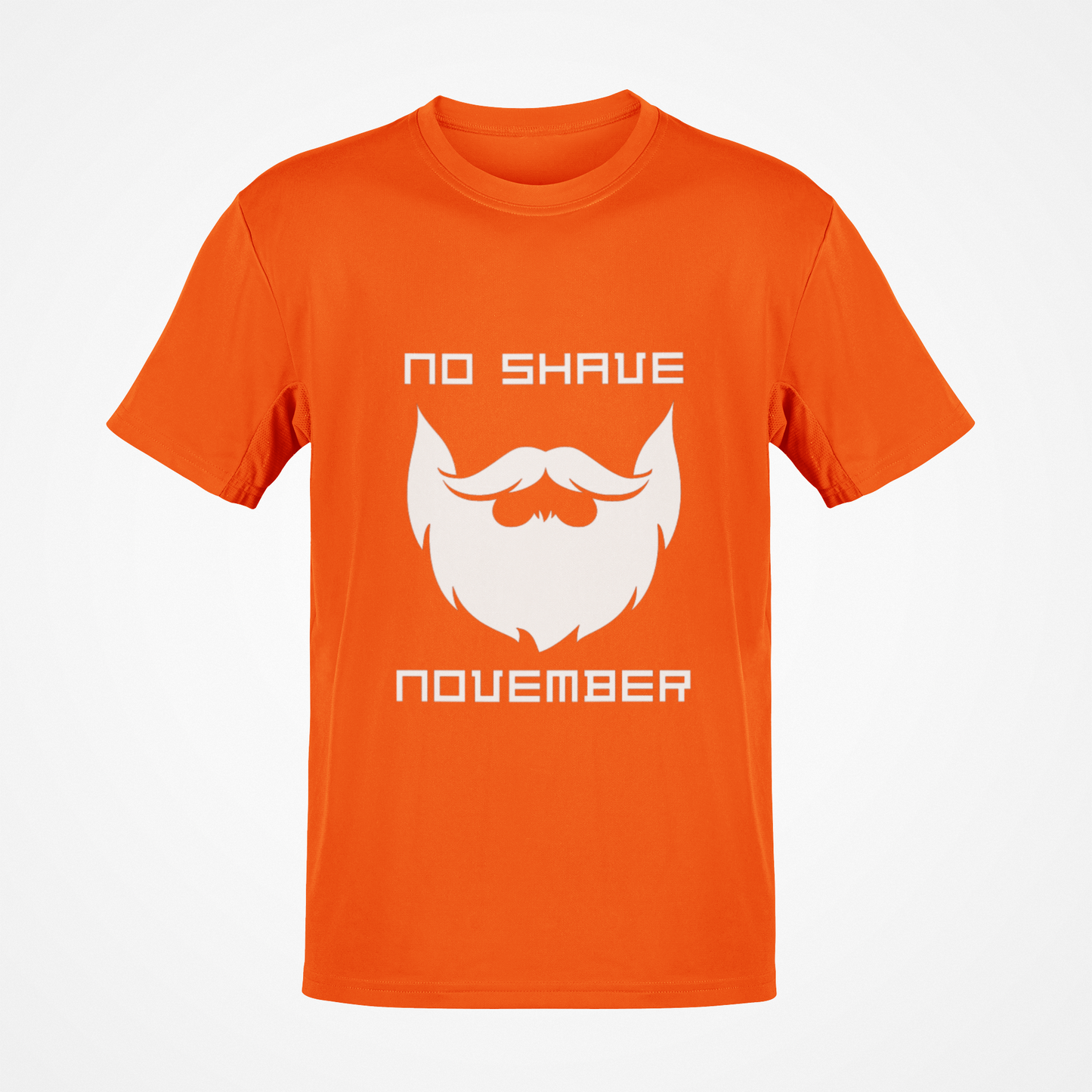 No Shave November Full Beard (White) T-Shirt
